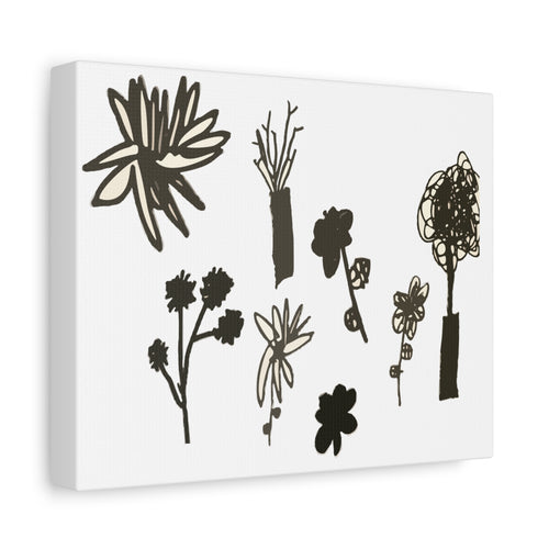 Flowers Don’t Follow Rules — Canvas Print (Matte Stretched)