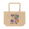 Grow Wild Canvas Tote — "Grow Wild" Floral Eco Shopper
