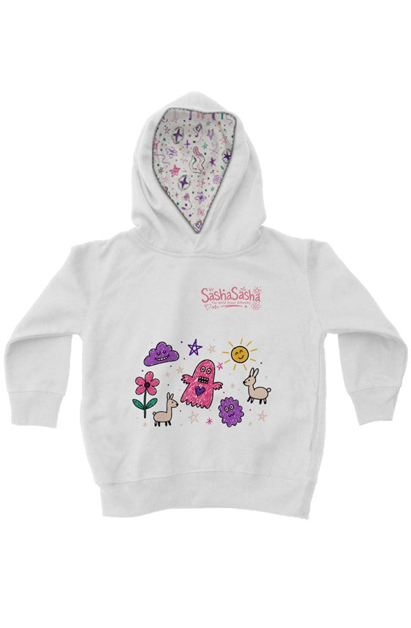 Kids Signature Hoodie Not here to fit in Here to grow wild 