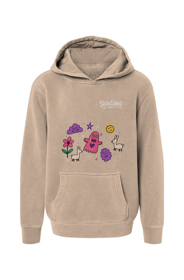 Youth Pigment Dyed Hoodie A little faded A littl