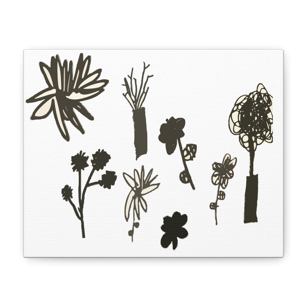 Flowers Don’t Follow Rules — Canvas Print (Matte Stretched)